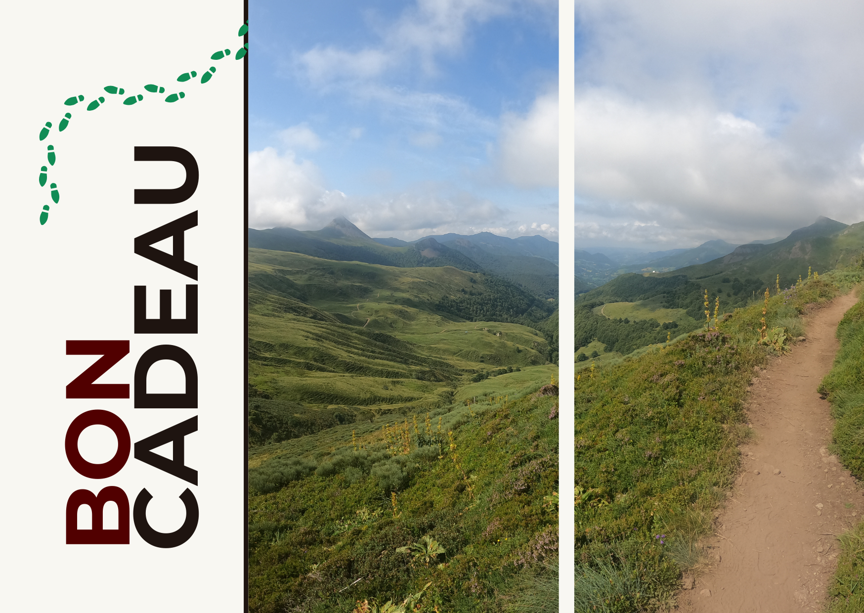 Bon cadeau Traces & Volcans – recto